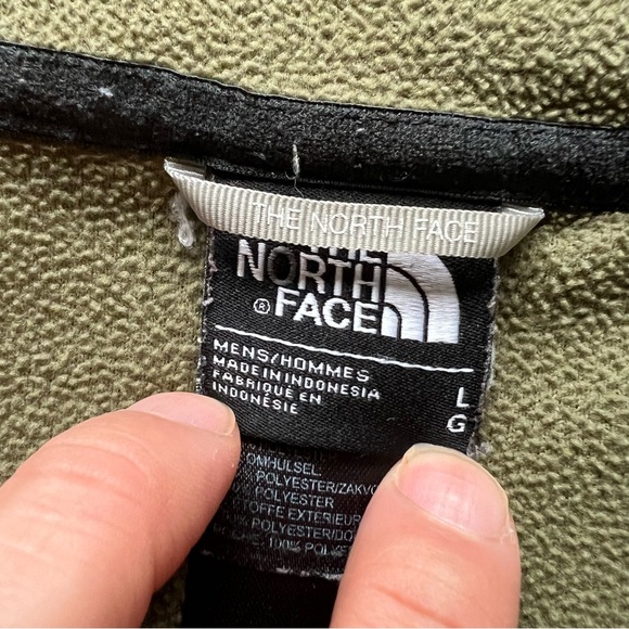 The North Face Men’s Green Outdoors Winter Fleece Zip Up Jacket LARGE - Picture 7 of 11